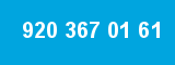 920 367 01 61